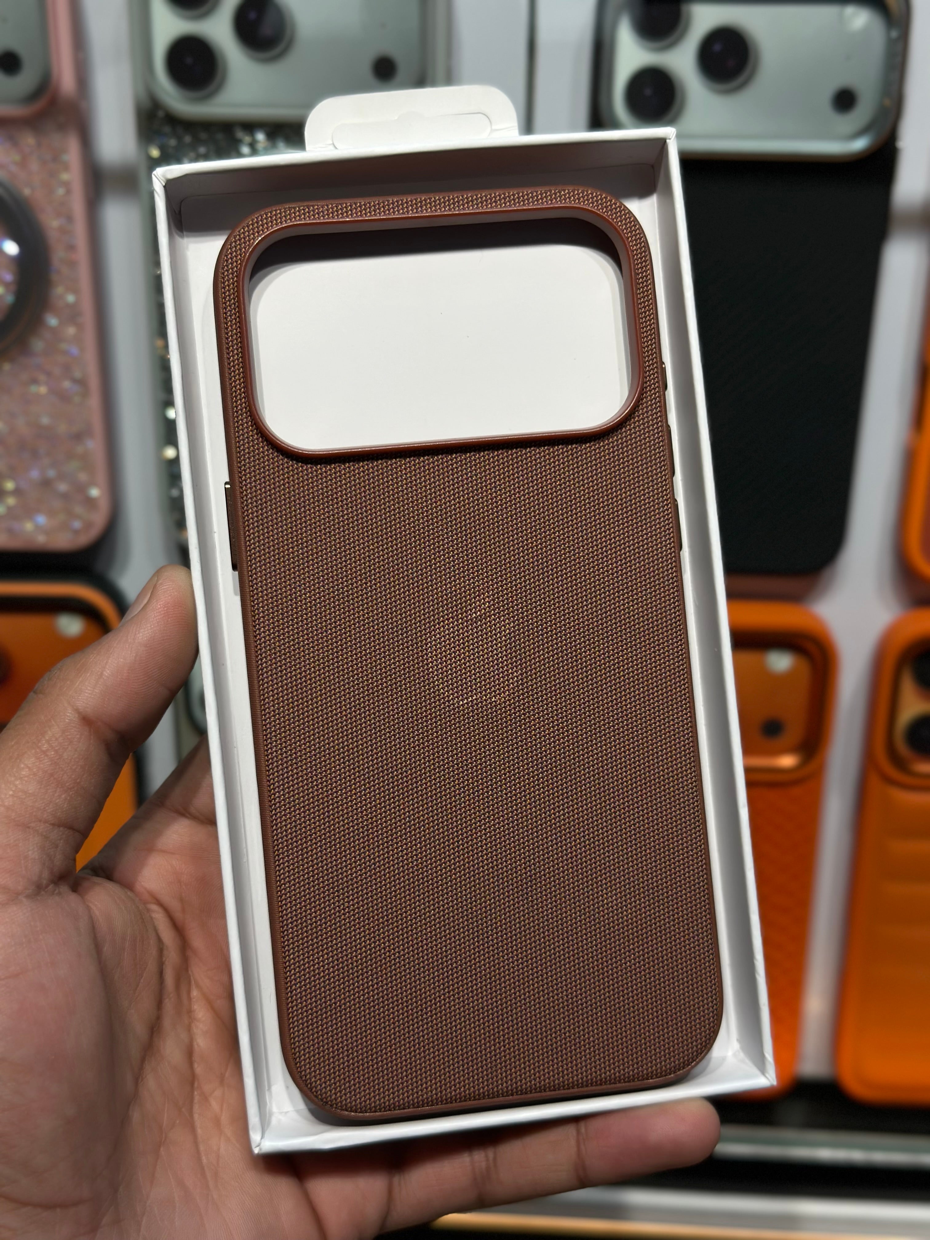 iPhone 17 Pro Max TechWoven Case With Magsafe - Blue/Sienna